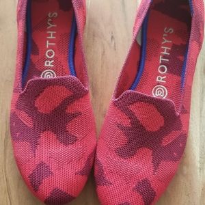 Rothys Red Camo Loafer